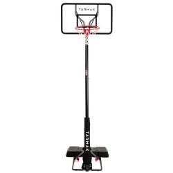 Polycarbonate Basketball Hoop Stand Black Adjusts From 2.2M To 3.05M