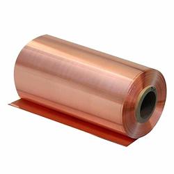 Fly-fiber 99.9% Pure Copper Sheet Cu Plate Sheet Foil T2 Copper Sheet Lead Free Copper Crafts Sheet Foil 200MMX1000MM Thickness: 0.3MM