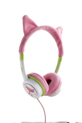 Zagg Little Rockerz Costume Headphones - Hot Pink Kitten