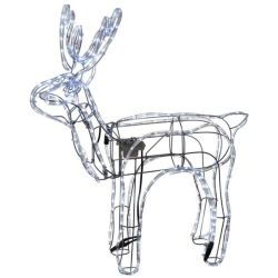Animated Standing Reindeer With Moving Head - LED Lights 1.2M