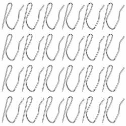 Millennial Essentials 150 Pack Metal Curtain Hooks Pin-on Drapery Hooks 1.2 By 0.8 Inch Silver For Window Curtain Door Curtain And Shower Curtain 150