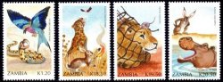 Zambia - 1991 Folklore Set Mnh Sg 639-642