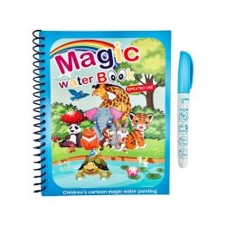 Magic Water Colouring Book & Pen - Zoo