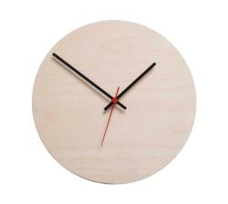 Round Clock - Natural
