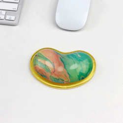 Silicone Crystal Wrist Support Pad - Green Marble