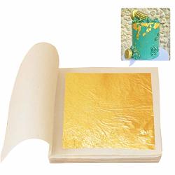 Kinno Edible Gold Leaf 24K Gold - 3.15 X 3.15 Gold Foil Metal Leaf Sheets For Beauty Makeup Cake&desserts Decorations Gilding Projects 10 Sheets Loose