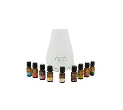 Oco Life Ultrasonic Diffuser Humidifier & Purifier 120ML With 9 Oil Blends