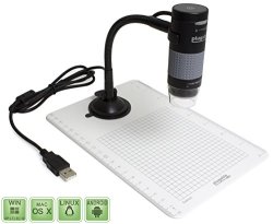 Plugable Usb 2.0 Digital Microscope With Flexible Arm Observation Stand For Windows Mac Linux 2mp 10x-250x Magnification