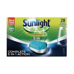 Sunlight Dishwashing Tablet Regular 28EA