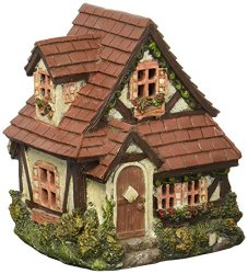 Darice 30005337 Fairy Garden Cottage House With Shingle Roof