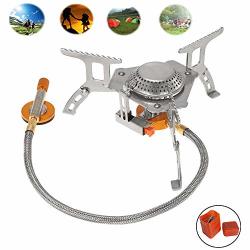 Ushining Folding MINI Camping Stove For Outdoor Cooking Backpacking Portable Burner With Carrying Case