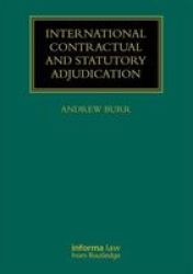 International Contractual And Statutory Adjudication Hardcover