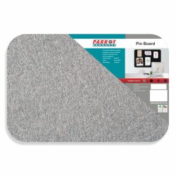 Adhesive Pin Board No Frame - 600 450MM - Grey