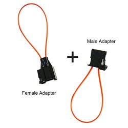 Yoohey Fiber Most Optical Optic Loop Bypass Male Female Adapter 2pcs 