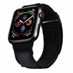 V-moro Nylon Band Compatible With Apple Watch Bands 40MM 38MM Men Women Soft Breathable Woven Loop Strap Replacement For Iwatch Series 5 4 3