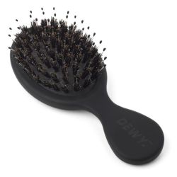 - MINI Travel Hairbrush Mixed Quill With Boar Bristle Black