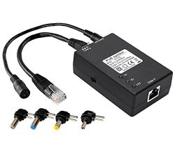 Icreatin Active Gigabit Poe Power Over Ethernet Splitter Adapter Ieee 802.3AF Compliant 10 100 1000MBPS 5V 9V 12V Output