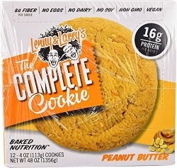 Lenny & Larry's The Vegan Complete Cookie Peanut Butter -- 12 Cookies