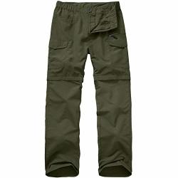 Mens Hiking Pants Quick Dry Lightweight Fishing Pants Convertible