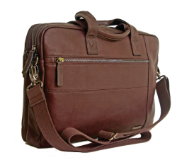 Gino De Vinci Columbia Leather Laptop Shoulder Bag
