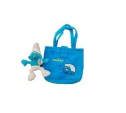 Baby Bag Smurf Clumsy Gift Set Baby Bag Toddlers Kids Plush Toy Soft Toy - Blue