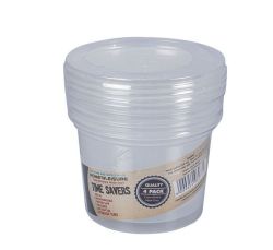 Food Storage Containers - With Lids - 500ML - 4 Piece - 10 Pack