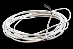 Allparts 7.5M Pvc Insulated Stranded Copper Single Conductor Wire White
