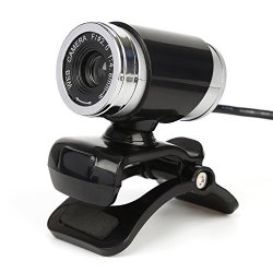 USB 2.0 Webcam 12.0 Megapixels Digital Video HD Web Camera With Built-in Sound Absorption Microphone For Computer PC Laptop Black