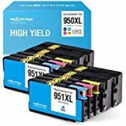 Mycartridge Compatible Ink Cartridge Replacement For Hp 950 951 950XL 951XL 8100 8600 8610 8620 4 Black 2 Cyan 2 Magenta 2 Yellow 10 Pk