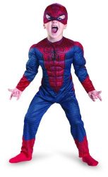The Amazing Spider-man Movie Muscle Costume Red blue Small