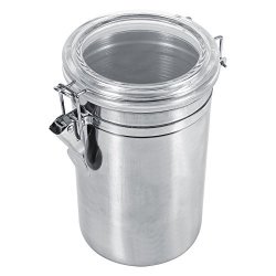 Bretani Steel Coffee Canister & Scoop Set, 24 oz.