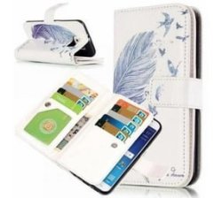 Smartphone Case With Attached Wallet - Samsung S5 Feather