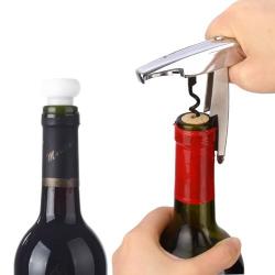 Nijia 2 In 1 Portable Wine Bottle Opener + Wine Preservation Device Red Wine Bottle Stopper Cork