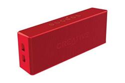 Creative Muvo 2 Portable Water-resistant Bluetooth Speaker With Built-in MP3 Player Red
