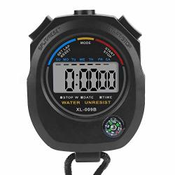 Keyu Stopwatch Big Screen Interval Timer Dedicated To Training & Sports.large Lcd Screen Digital Sports Stopwatch + Whistle