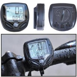 SD-548C 14 Function Black Lcd Waterproof Wireless Multifunctional Bicycle Cycle Speedometer Bike ...