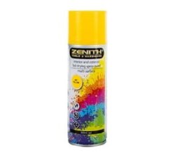 Zenith Spray Paint 300ML Net Yellow Pack Of 4