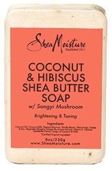 Shea Moisture Soap 8 Ounce Bar Coconut & Hibiscus Shea Butter 235ML 2 Pack