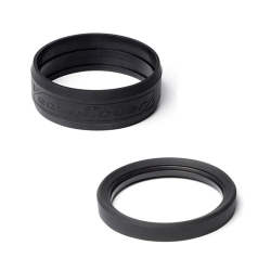 Pro 58MM Lens Silicon Rim ring & Bumper Protectors Black - ECLR58