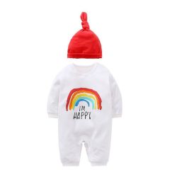 - I'm Happy Rainbow Baby Boy Onesie Set