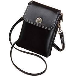 black purse crossbody leather