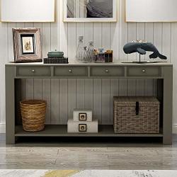 Deals On P Purlove Console Table For Entryway Hallway 64 Long Sofa
