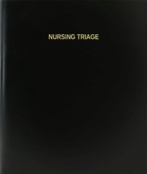Bookfactory Nursing Triage Log Book journal logbook - 120 Page 8.5"X11" Black Hardbound XLOG-120-7CS-A-L-BLACK Nursing Triage Log Book