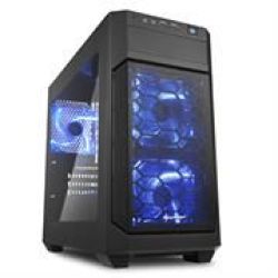 Sharkoon V1000 Window Micro-atx Tower PC Gaming Case Black - USB 3.0 Mounting Possibilities: 1 X 5.25 Optical Drive Bay 1 X 5.25 Or