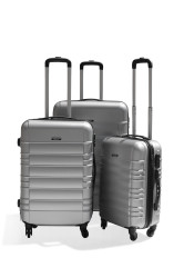 Luggage - Medoodi 3pc Abs 1309 - Silver