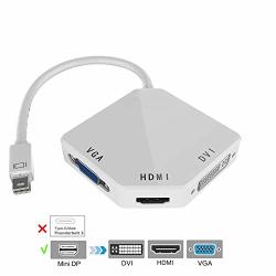 MINI Displayport To HDMI : Thunderbolt To HDMI Adapter MINI Displayport To HDMI Dvi Vga Adapter 3 In 1 For Mac 2015 Macbook Pro