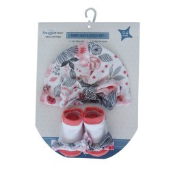 Stime Gift Set 2PC Hat & Socks - Pink