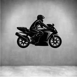 Motorcycle Man - Matt Gold L 600 X H 400MM