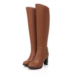 Sexy Knee High Boots - Brown 12