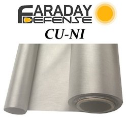 Faraday Defense RF RFID EMF Shielding Nickel Copper Fabric 50 x 1' Signal